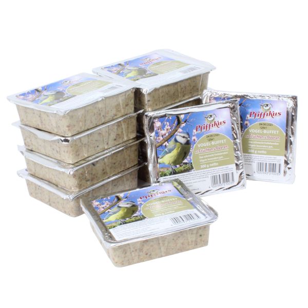 11 x Pfiffikus Vogel-Buffets je 300g Früchte & Beeren Energiekuchen SPARPAKET