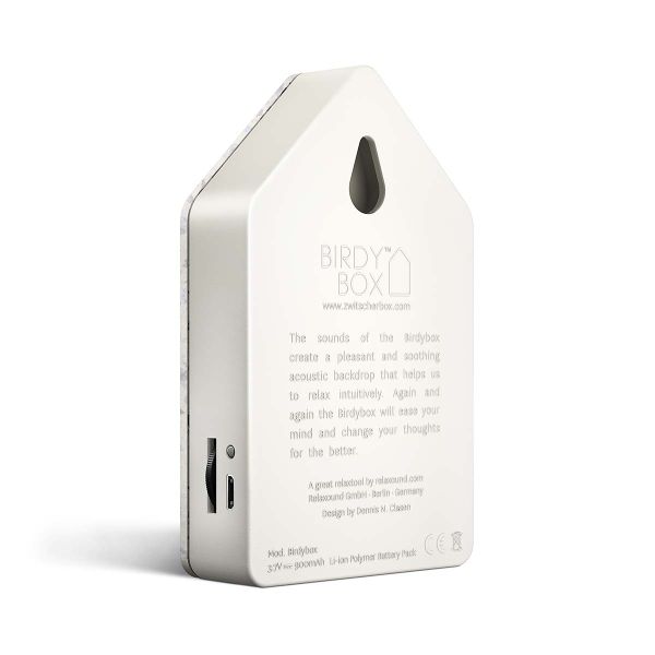Birdybox Toffee Terrazzo - Vogelgezwitscher - inkl. Saugnapf