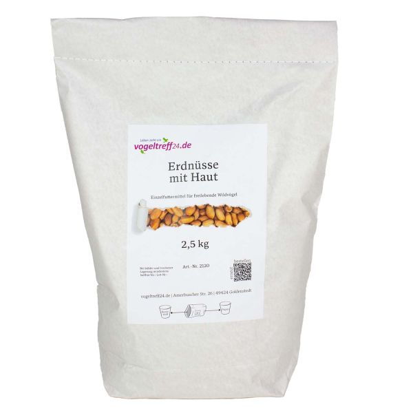 Erdnüsse mit Haut 2,5 kg
