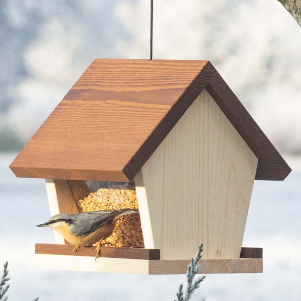 Futterhaus Kiosk mit Thermoholzdach