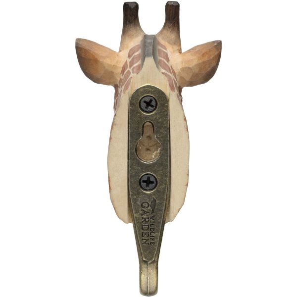 Wildlife Garden Haken Giraffe handgeschnitzt