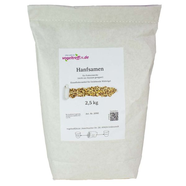 Hanfsamen 2,5 kg für Futterzwecke