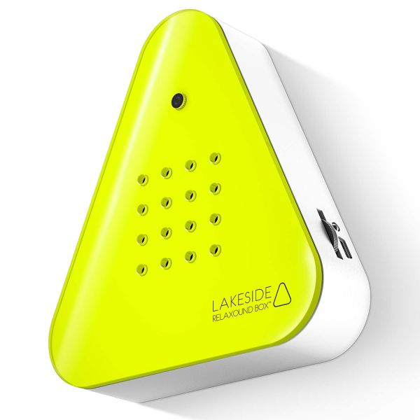Lakesidebox Neon gelb - Naturklänge vom Seeufer - inkl. Saugnapf
