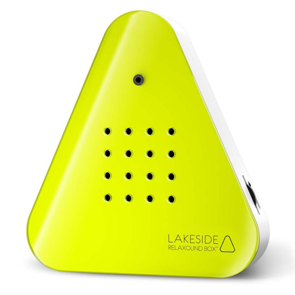 Lakesidebox Neon gelb - Naturklänge vom Seeufer - inkl. Saugnapf