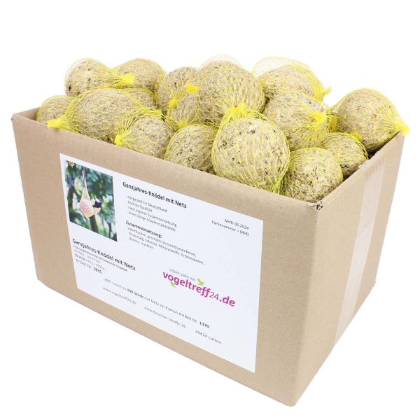 50 Meisenknödel mit Beeren und Insekten MIT NETZ