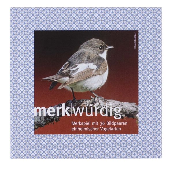 Merk-Spiel einheimische Vögel Vogelkunde 36 Bildpaare