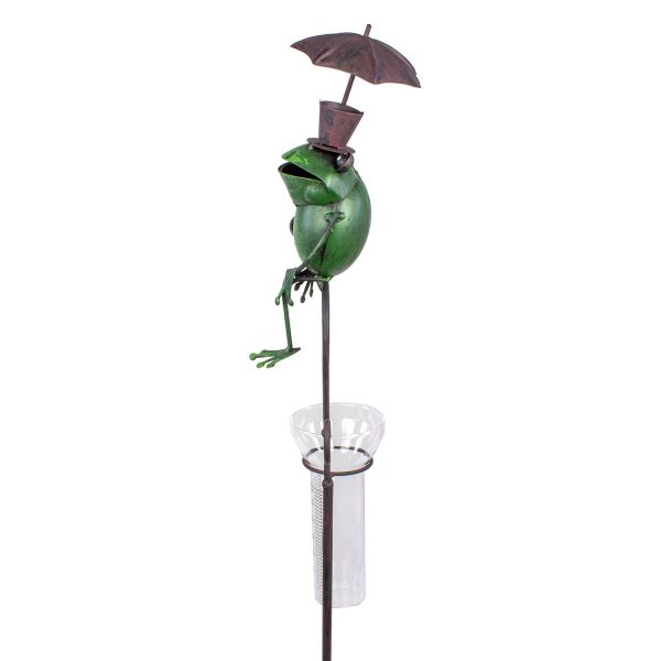 Regenmesser Frosch "Fritz" mit Schirm