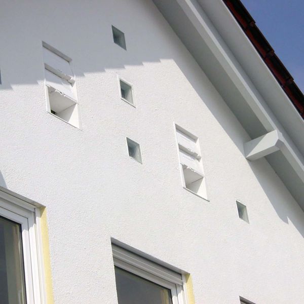 1MF mit optionalem Einbaustein eingemauert