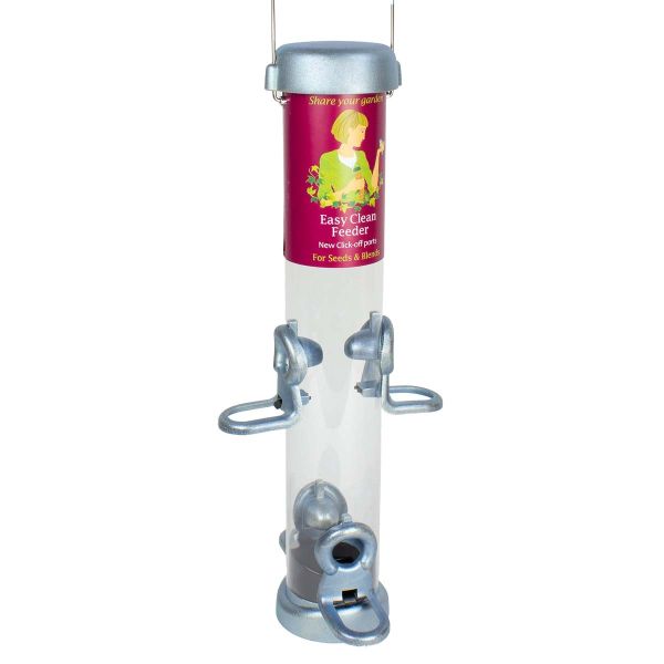 Schwegler Ring-Pull Click Futtersäule Midi Silber Futtersilo Futterplatz