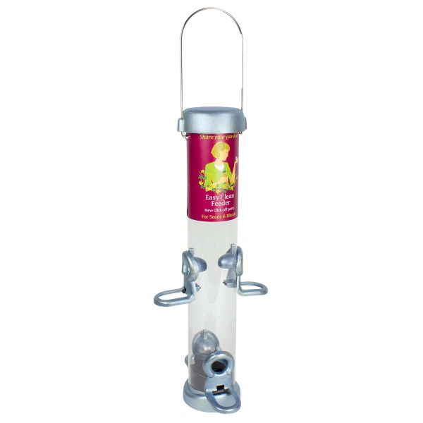 Schwegler Ring-Pull Click Futtersäule Midi Silber Futtersilo Futterplatz