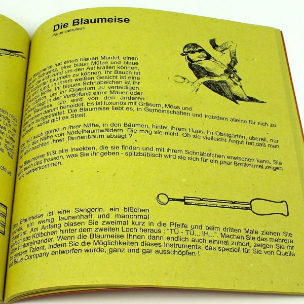 Vogellockrufpfeifen Handbuch Anleitung Vogelpfeifen