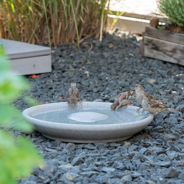 Vogeltränke aus Granit - frostsicher und robust