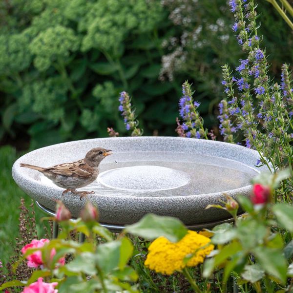 Vogeltränke aus Granit - frostsicher und robust