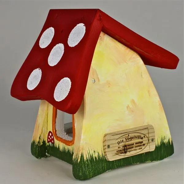 Vogelvilla Futterhaus Waldmotiv
