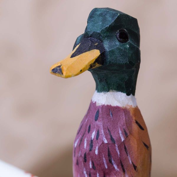 Ente Wäscheklammer handgeschnitzt