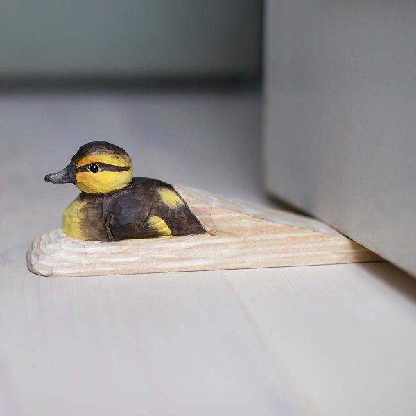 Türstopper Ente handgeschnitzt