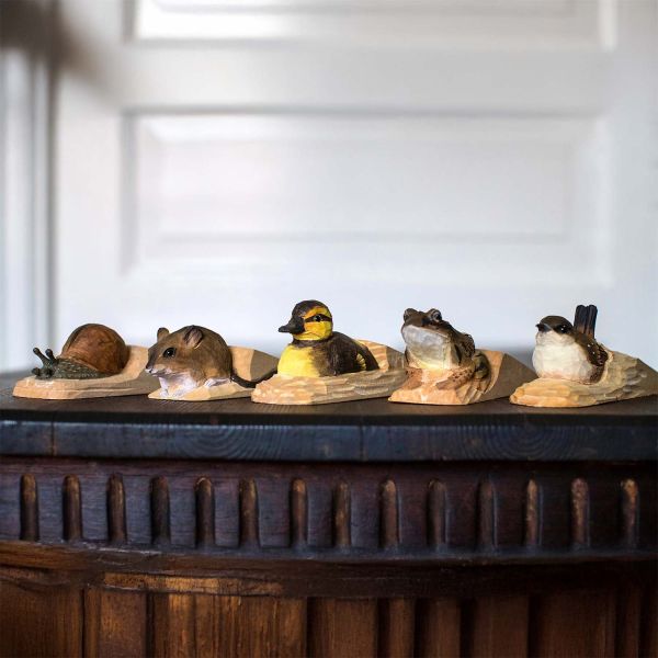 Türstopper Schnecke handgeschnitzt