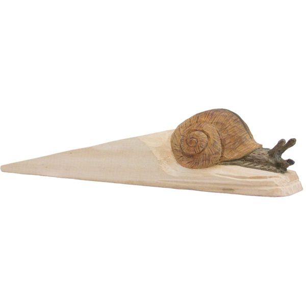 Türstopper Schnecke handgeschnitzt
