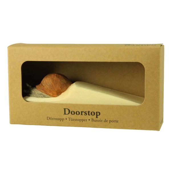 Türstopper Schnecke handgeschnitzt