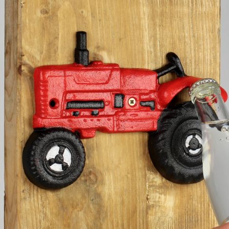 Flaschenöffner Traktor rot