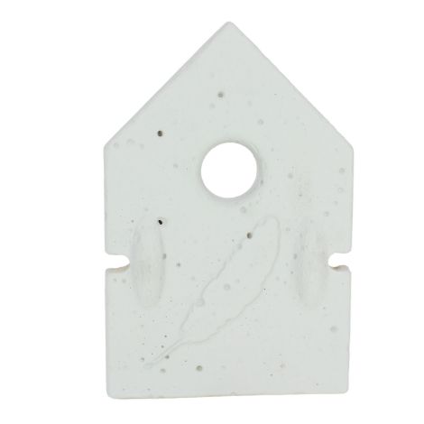 Ersatzvorderwand für Holzbeton-​Nistkasten im Bauhausstil - Blaumeise