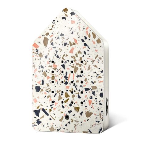 Birdybox Toffee Terrazzo - Vogelgezwitscher - inkl. Saugnapf