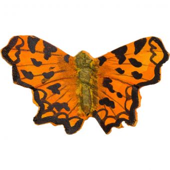 C-Falter handgeschnitzter Schmetterling mit Magnet